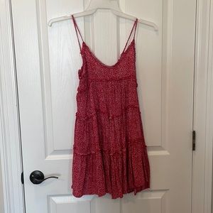 Red summer dress